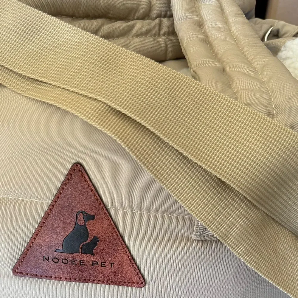 Anthropologie Cream Dog Carrier
